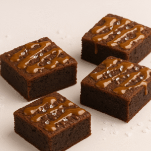 Flourwiz - Eggless Salted Caramel Brownie