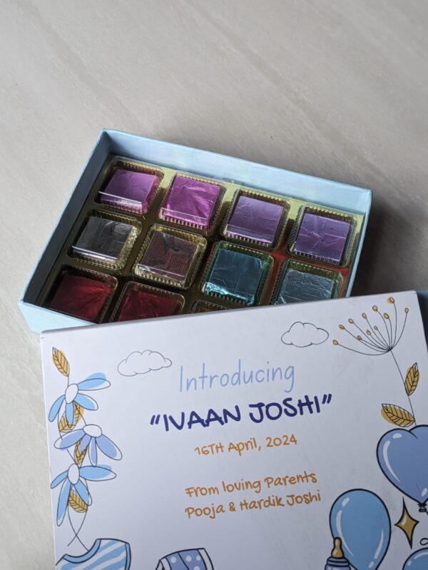 Flourwiz - Baby Announcement Chocolate Box